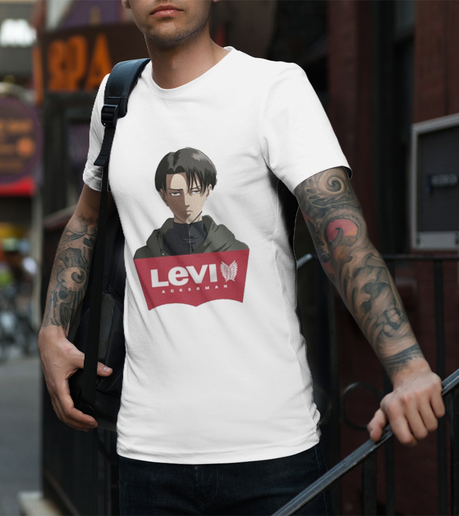 Levi Ackerman Anime Character Iconic T-Shirt