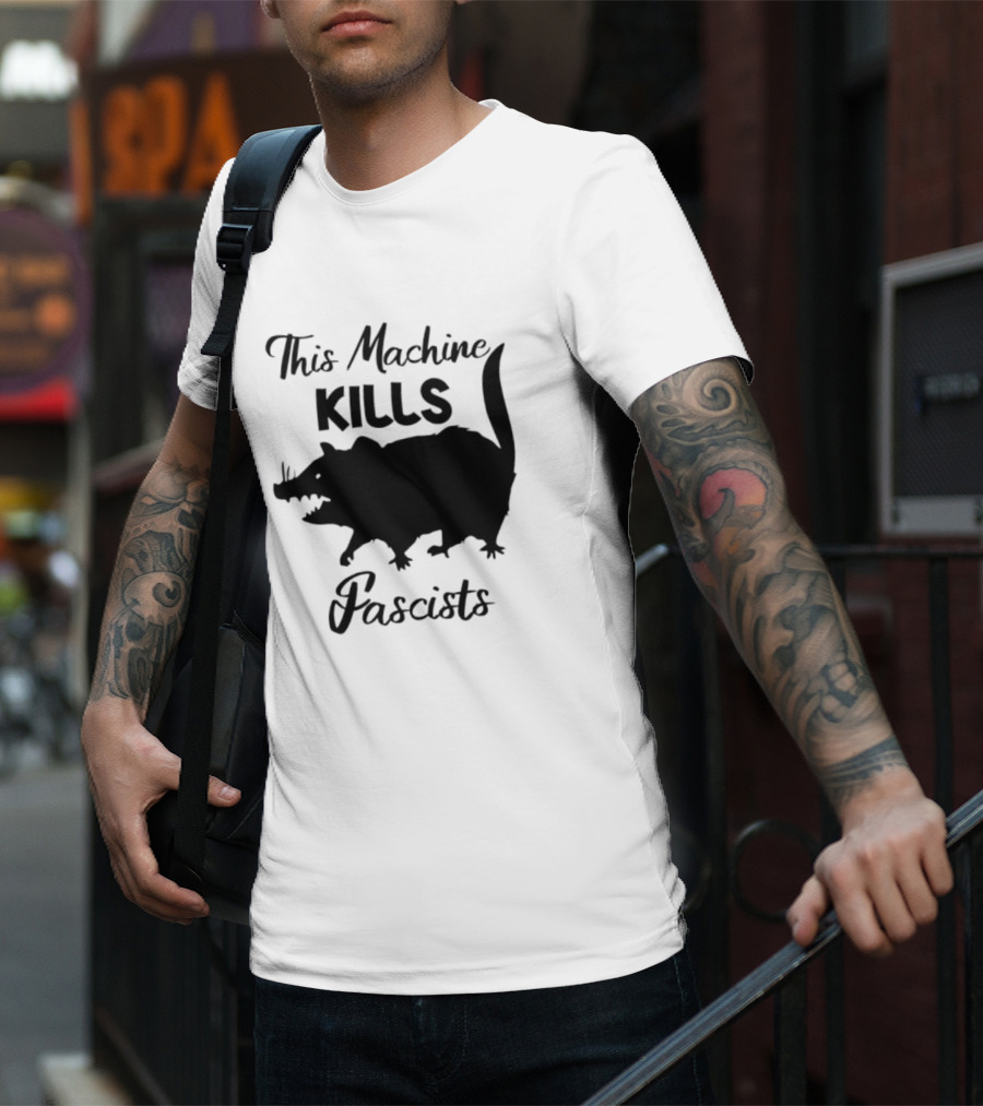 This Machine Kills Fascists Rat T-Shirt