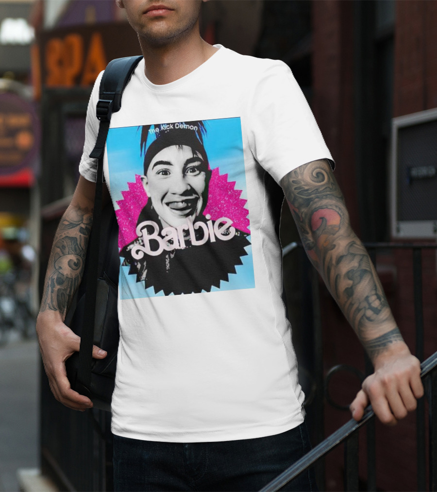 The Kick Demon Barbie Iconic Bold Face T-Shirt