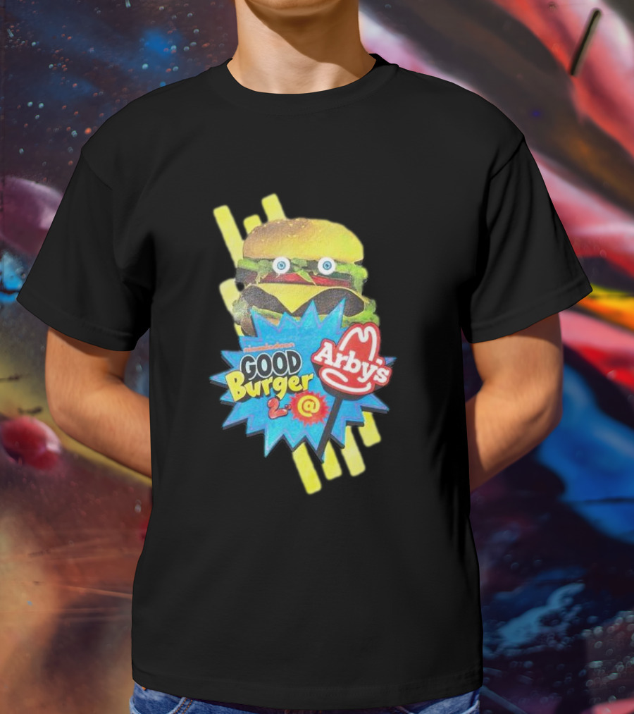 Nickelodeon Good Burger 2 Arby’s Crossover Promo Burger Character T-Shirt