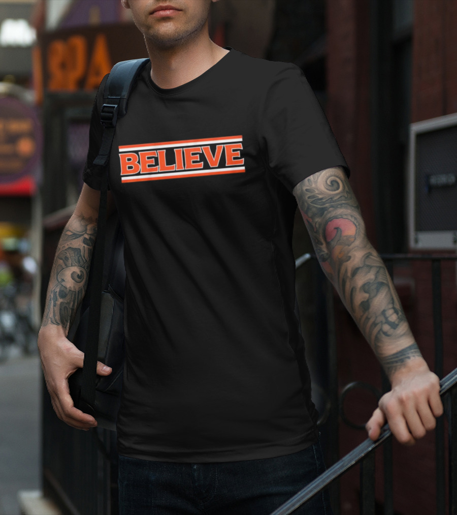 Cleveland Browns Believe Football T-Shirt