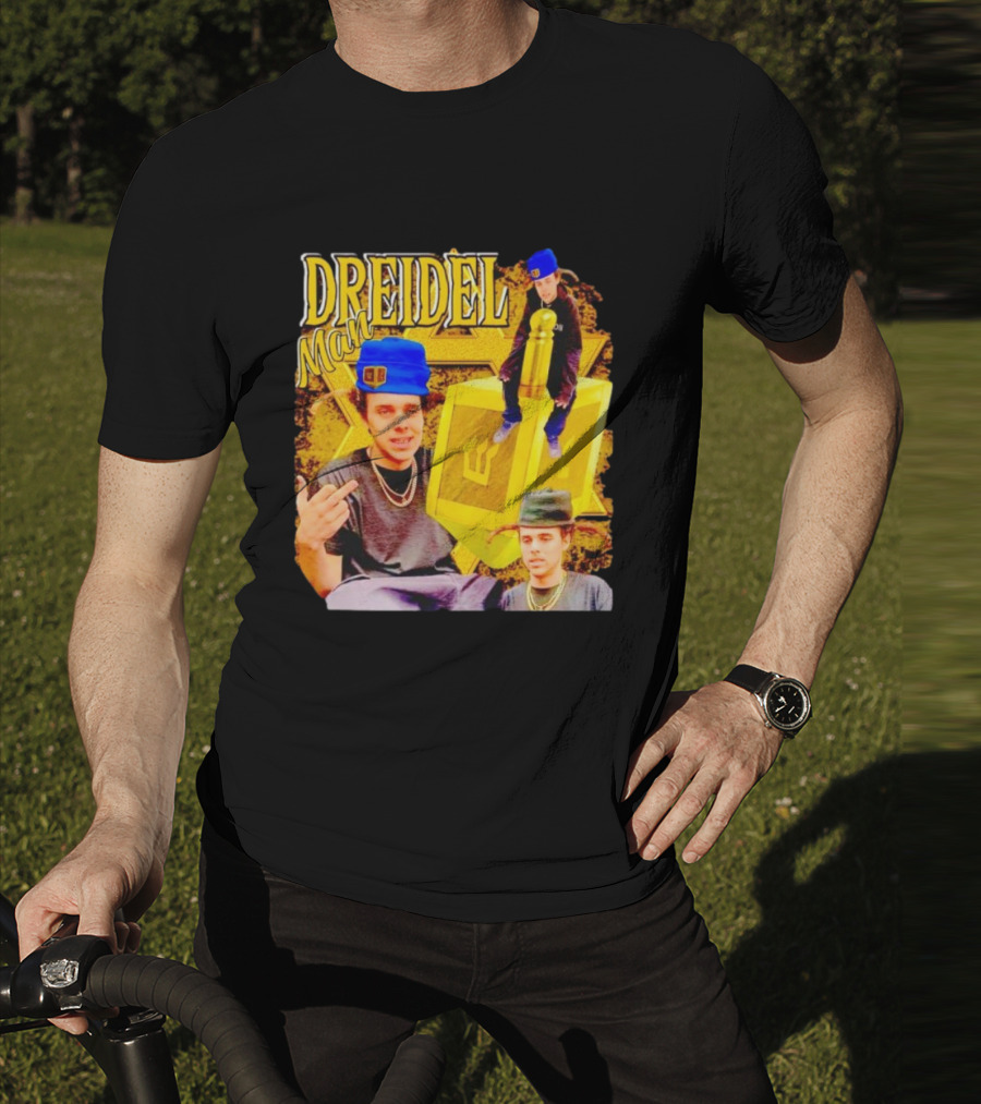 Dreidel Man Vintage Star Yellow Dreidel Hat T-Shirt