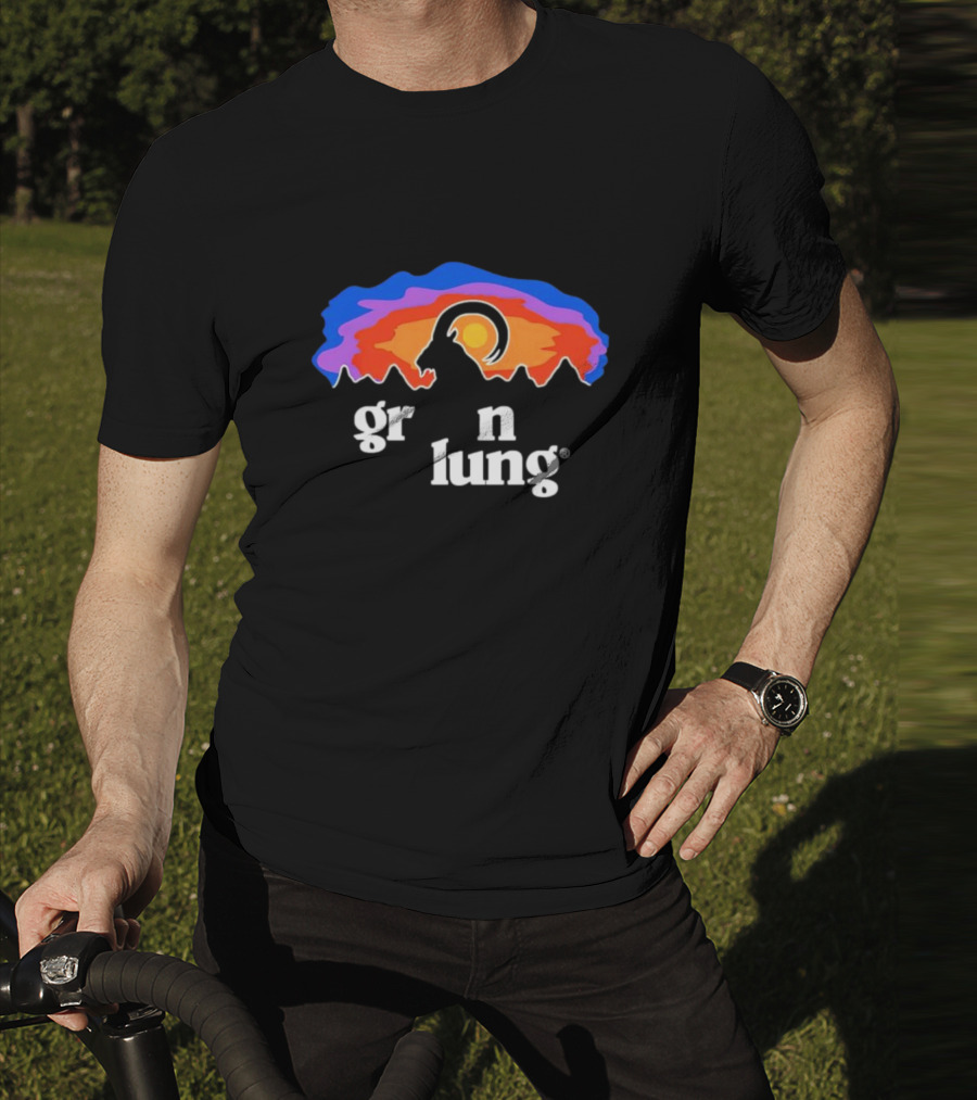 Goatagonia Gr N Lung Sunset Mountain Goat T-Shirt