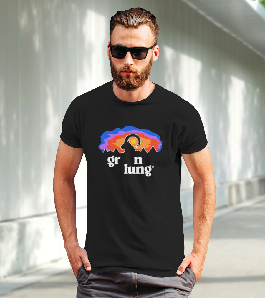 Goatagonia Gr N Lung Sunset Mountain Goat T-Shirt