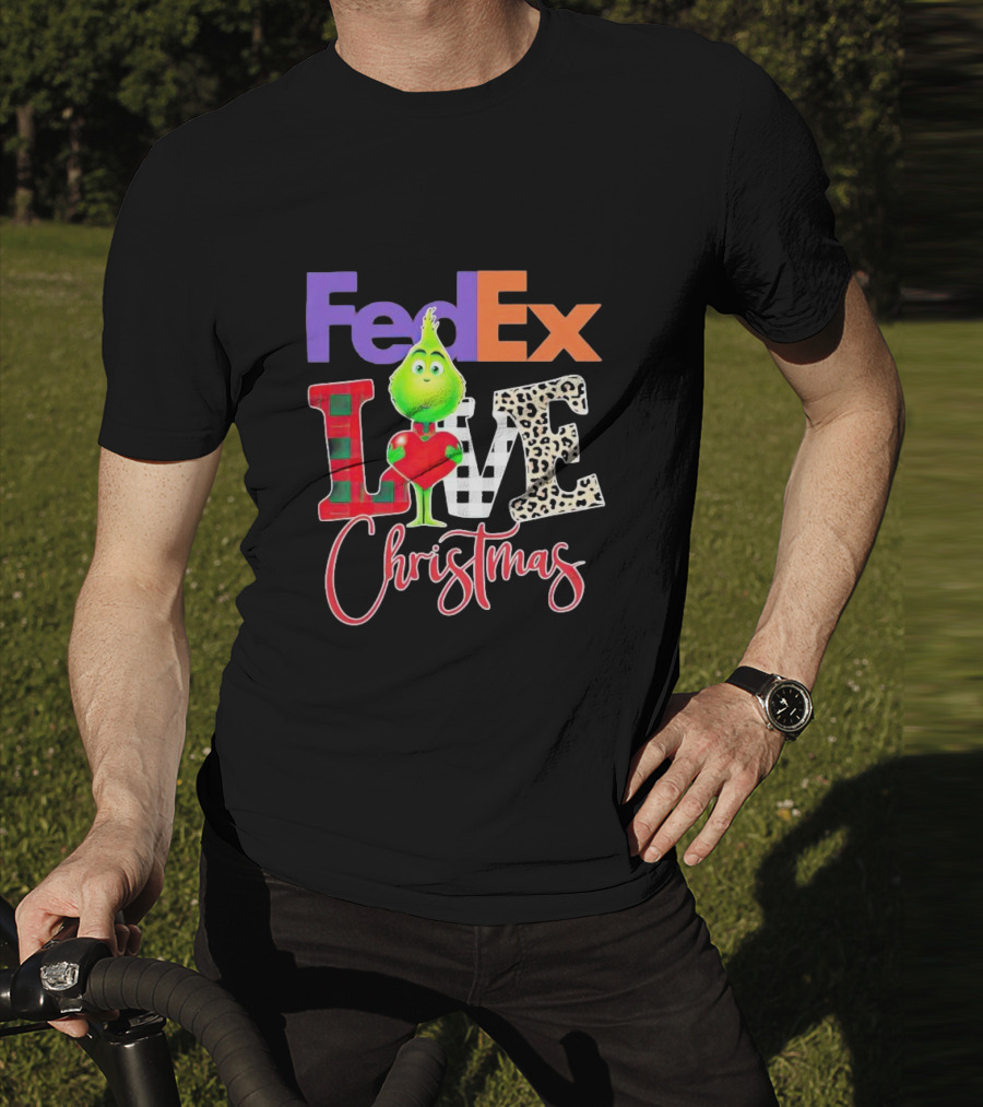 FedEx Grinch Love Christmas T-Shirt