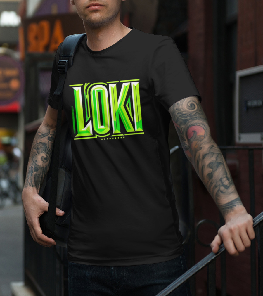 Loki Marvel Series Green Gradient T-Shirt