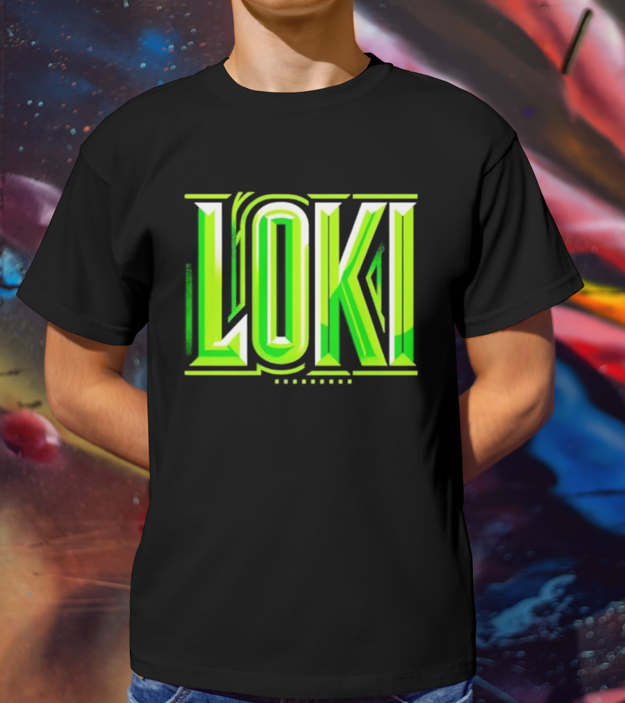 Loki Marvel Series Green Gradient T-Shirt