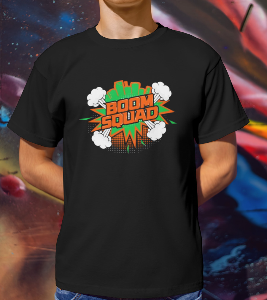 Miami Boom Squad Explosive Comic Style Burst T-Shirt