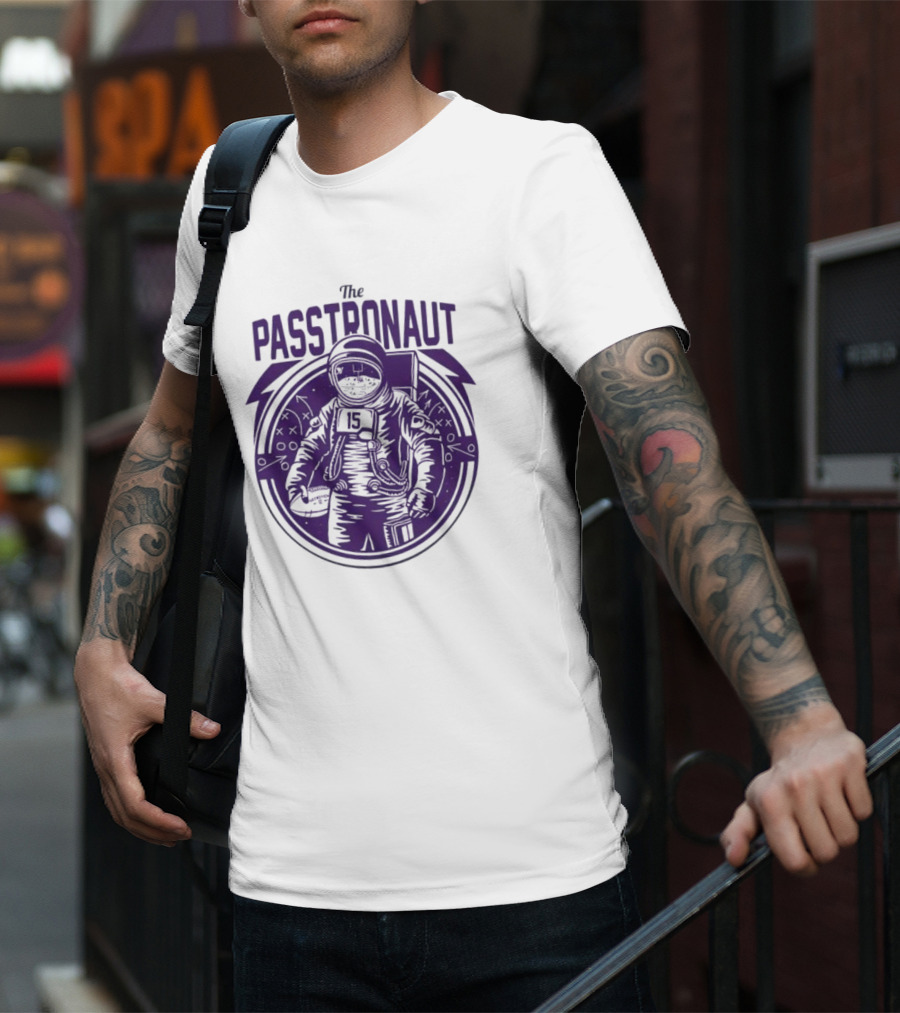 Minnesota Vikings The Passtronaut Astronaut Player Number 15 T-Shirt