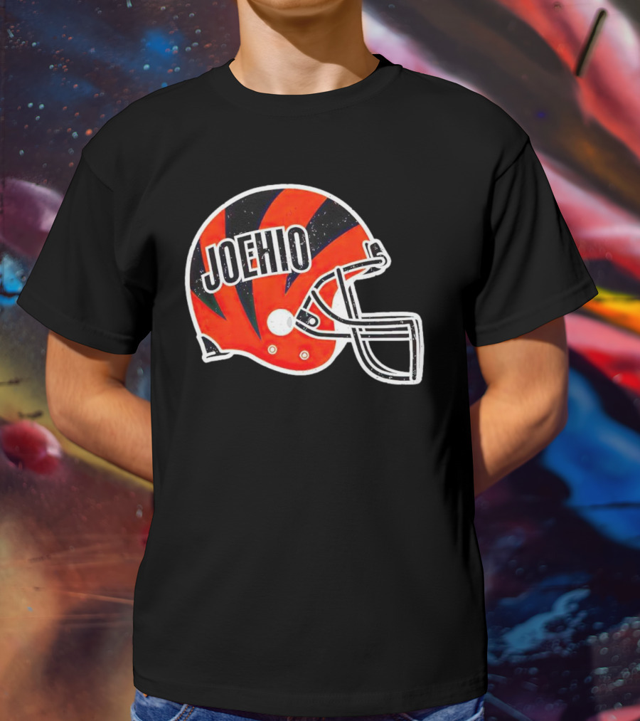 Cincinnati Bengals Joehio Football Helmet T-Shirt