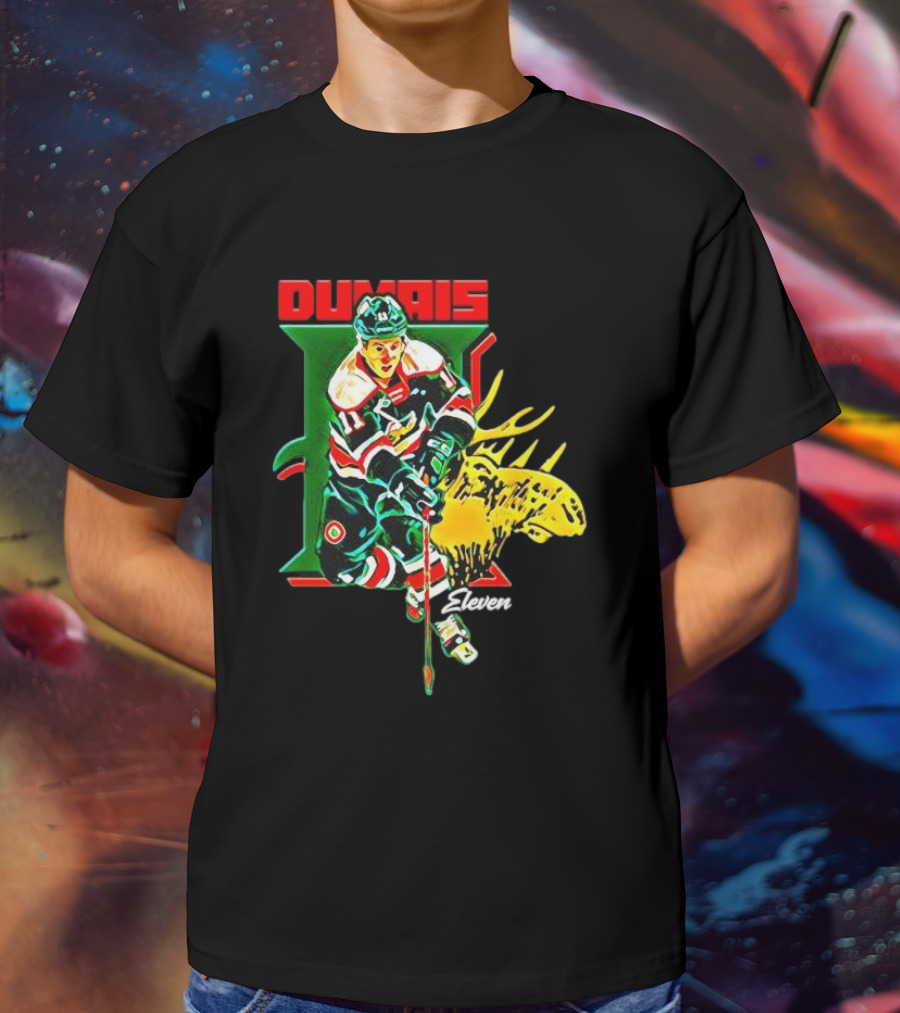 Dumais Eleven Halifax Mooseheads Hockey Player Image T-Shirt