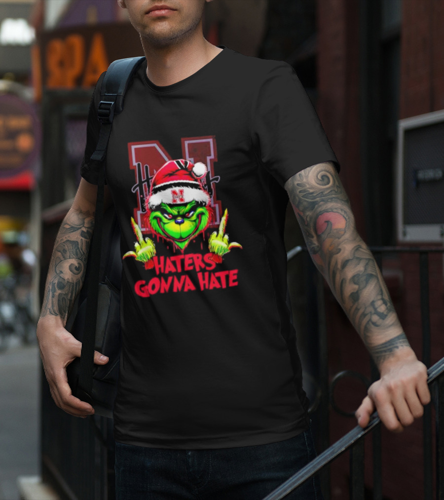 Nebraska Cornhuskers Grinch Haters Gonna Hate T-Shirt