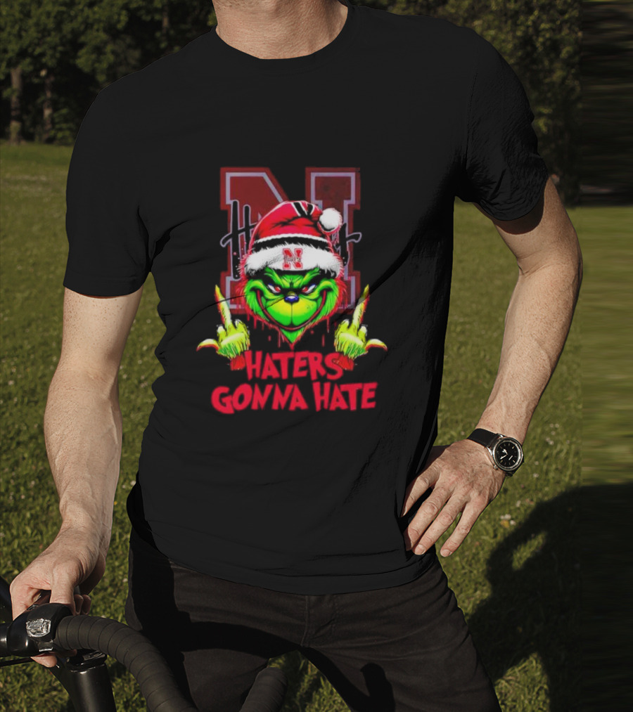 Nebraska Cornhuskers Grinch Haters Gonna Hate T-Shirt