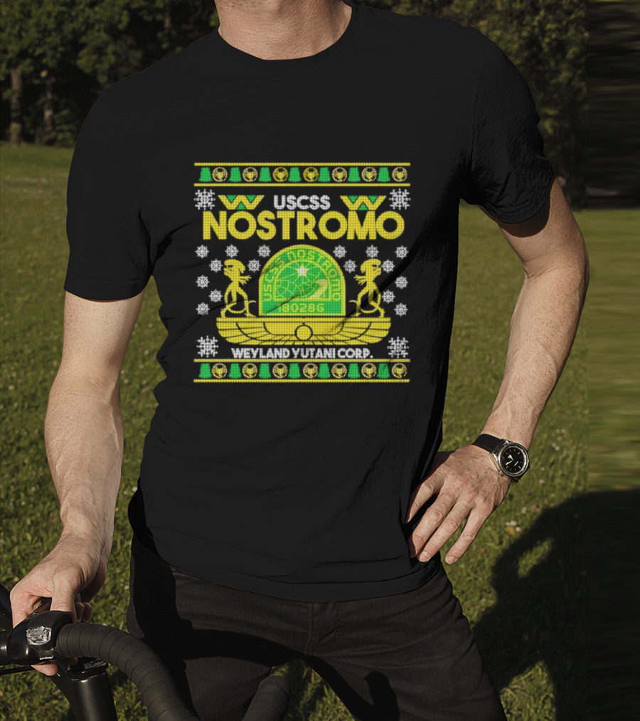USCSS Nostromo Weyland Yutani Corp Snowflake Alien T-Shirt
