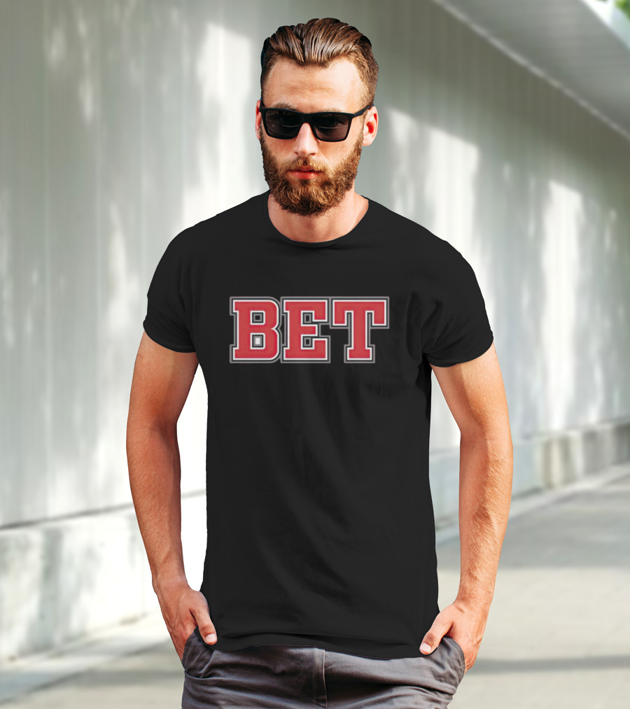 Ohio BET Font Red Letters T-Shirt
