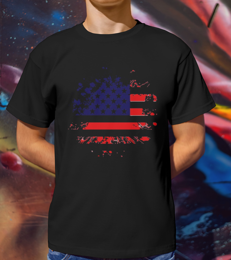 American Flag Grunge T-Shirt