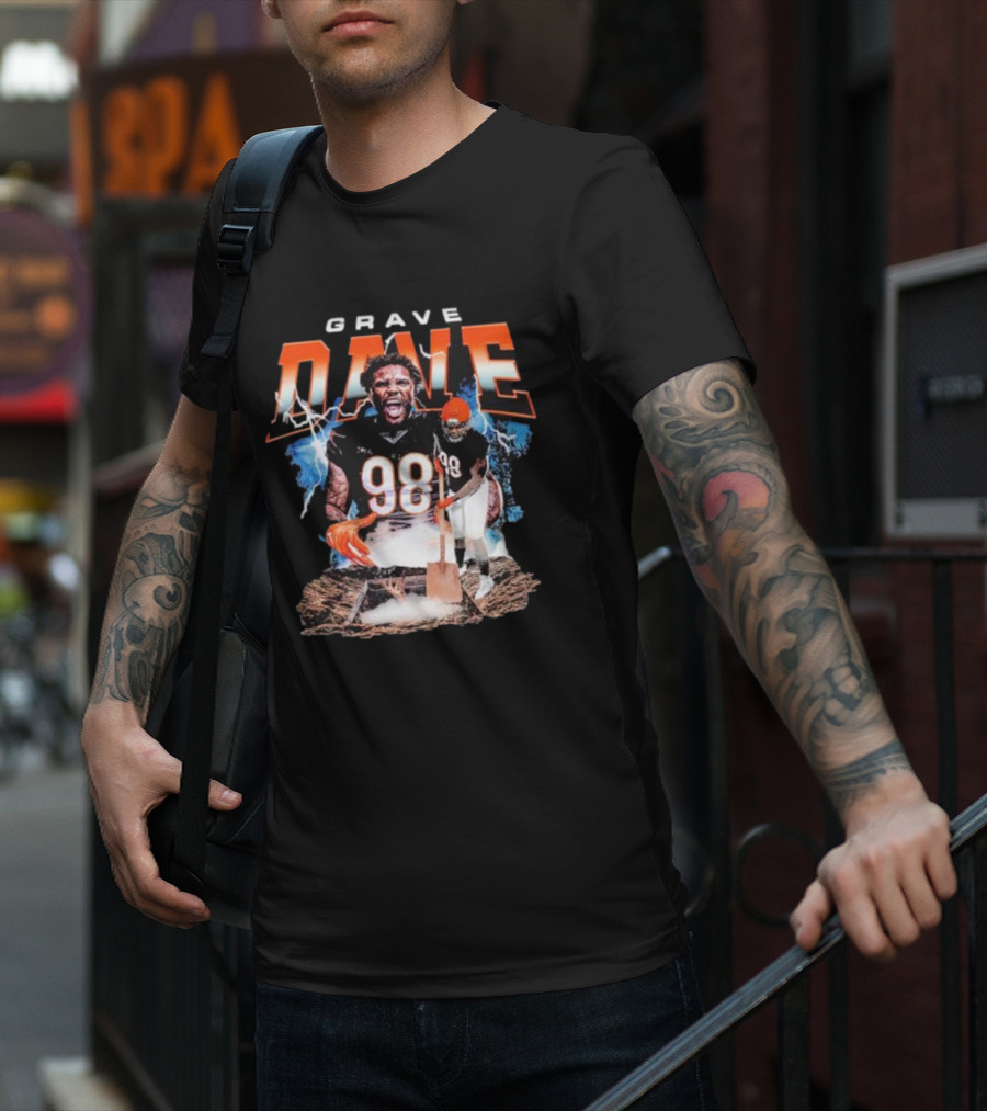 Grave Dave DJ Reader 98 Bengals Football T-Shirt