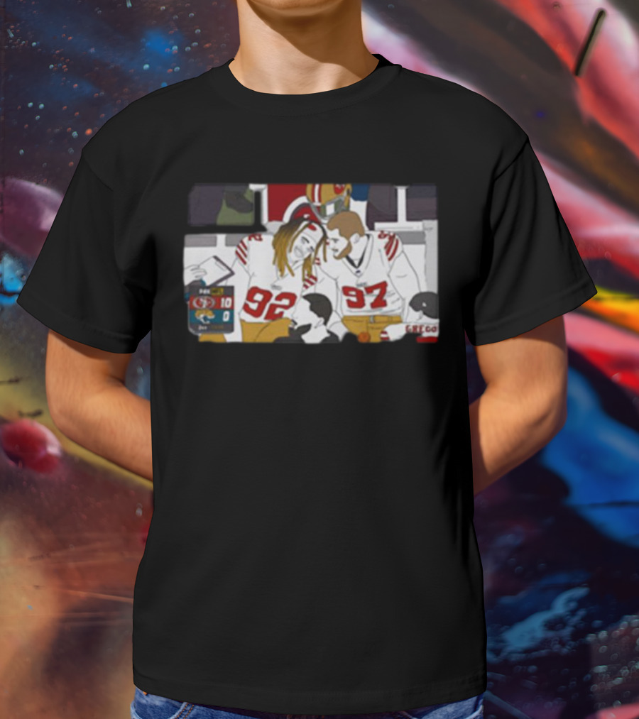 San Francisco 49ers Bromance Young And Bosa Football Friends T-Shirt