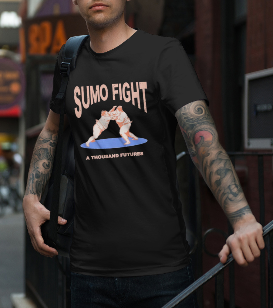 Sumo Fight A Thousand Futures Wrestling Match Iconic T-Shirt
