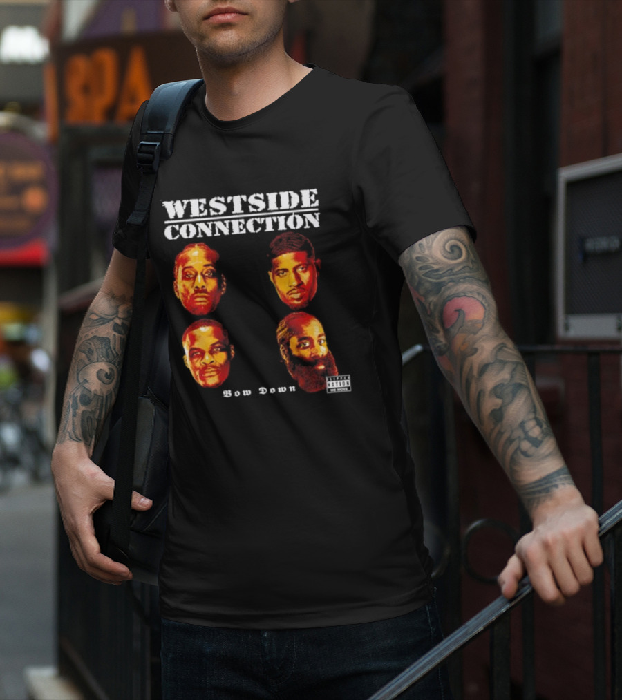 Westside Connection Bow Down Album Cover Featuring Faces T-Shirt