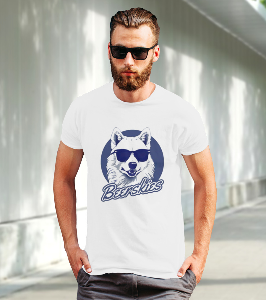 Beerskies Dog With Sunglasses T-Shirt