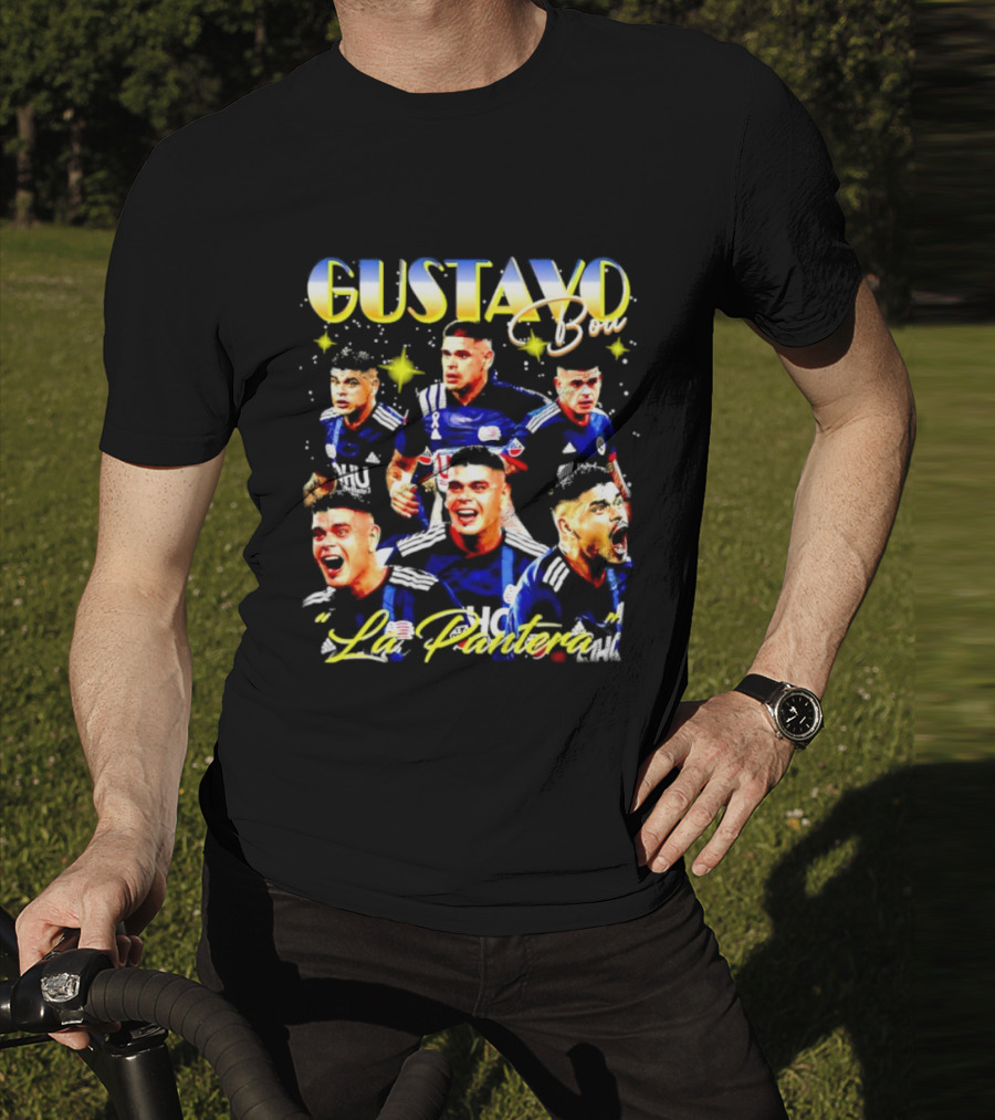 Gustavo Bou La Pantera New England Revolution Star T-Shirt