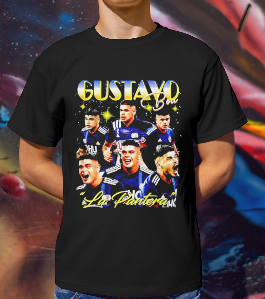 Gustavo Bou La Pantera New England Revolution Star T-Shirt