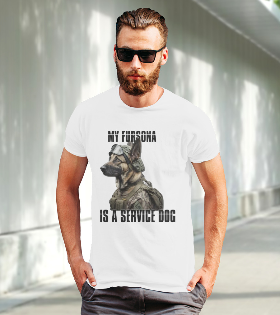 My Fursona Is A Service Dog In Tactical Gear T-Shirt