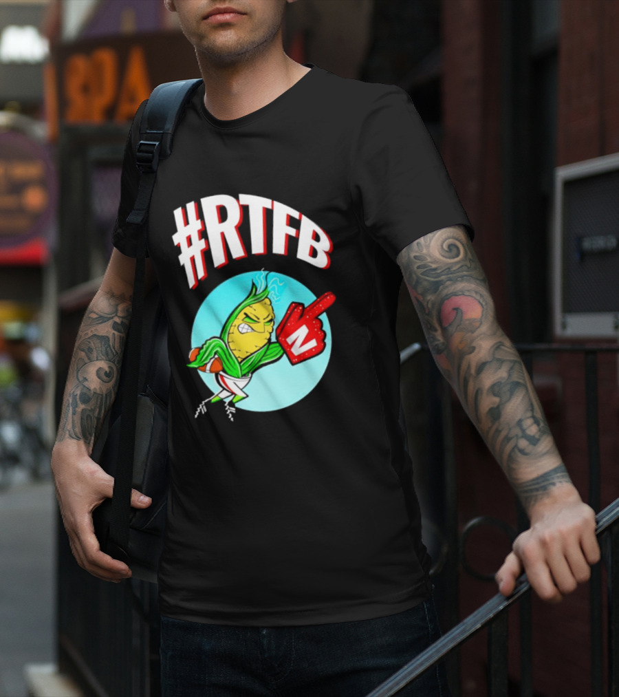 RTFB Nebraska Cobby Corn Football T-Shirt