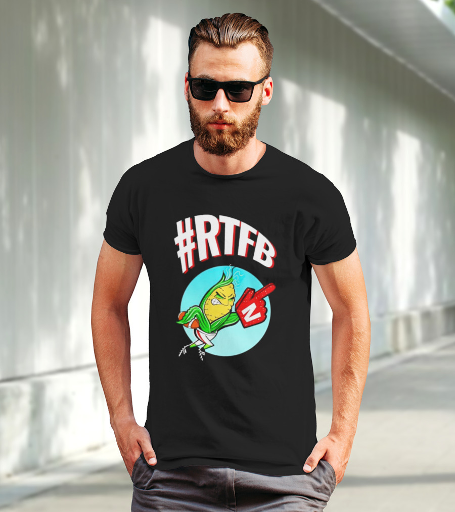 RTFB Nebraska Cobby Corn Football T-Shirt