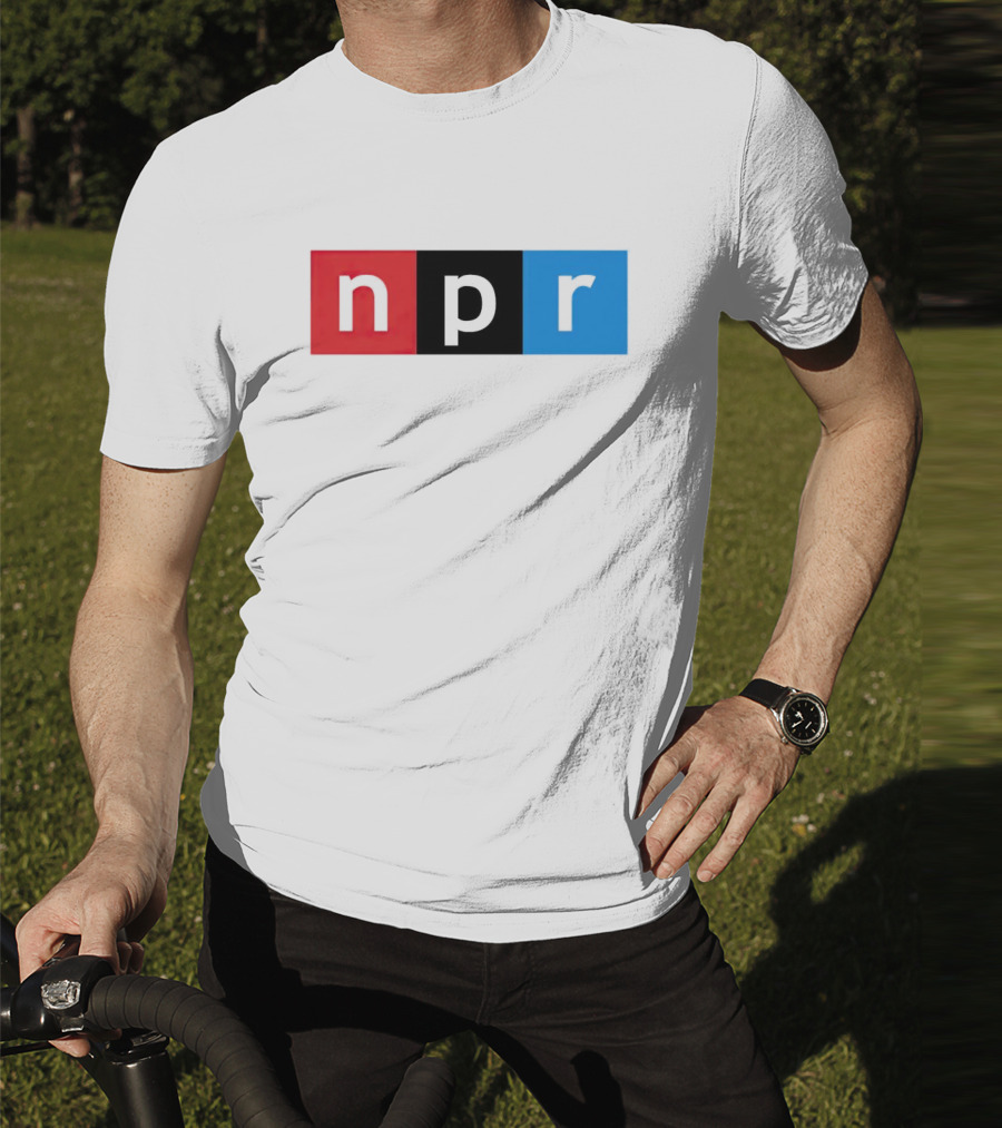 NPR Red Black Blue Iconic Logo Squares T-Shirt