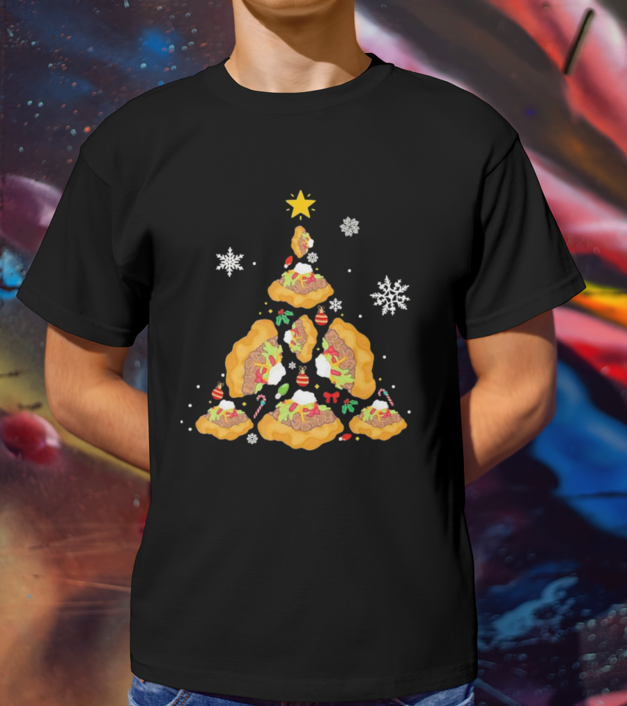Oh Taco Christmas Tree Festive Holiday Taco Christmas Tree T-Shirt