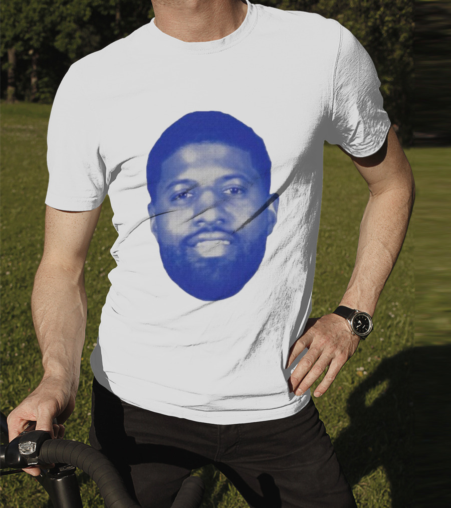 Paul George Blue Halftone Face T-Shirt