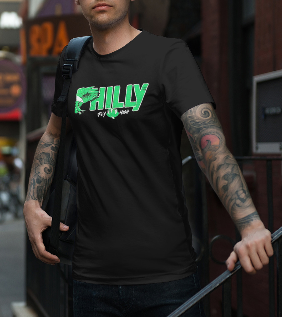 Philadelphia Eagles Philly Fly High Football T-Shirt