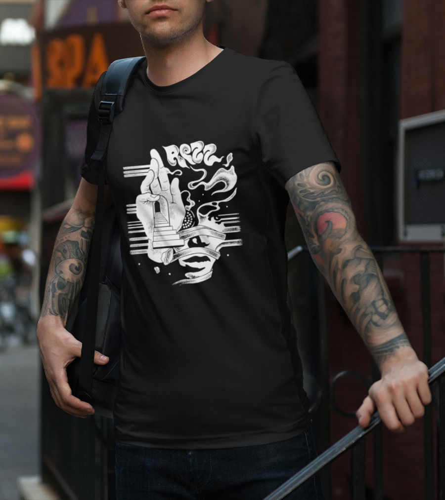 Rezz Perception Hand Staircase And Psychedelic Elements T-Shirt