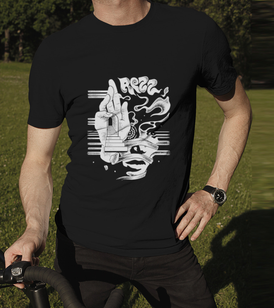 Rezz Perception Hand Staircase And Psychedelic Elements T-Shirt