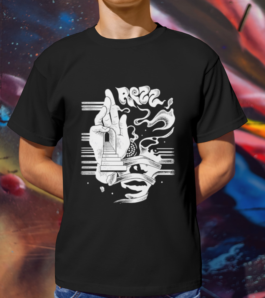 Rezz Perception Hand Staircase And Psychedelic Elements T-Shirt