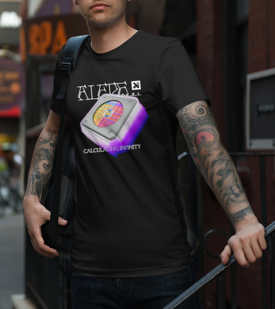 Aleph Null Calculating Infinity With Chip T-Shirt