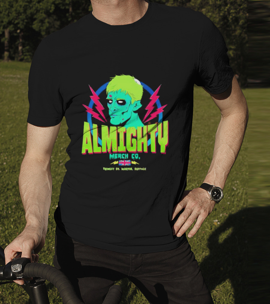 Almighty Merch Co. Frankenstein Illustration Trimley St. Martin Suffolk T-Shirt