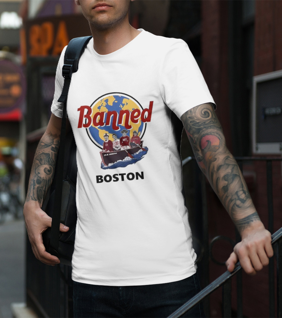 Banned Boston World Traveler Silhouette Adventure T-Shirt