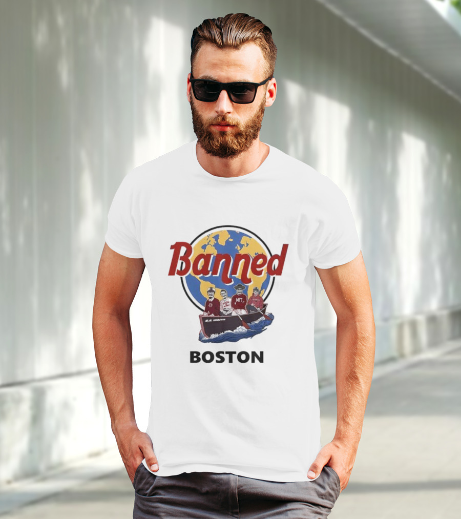 Banned Boston World Traveler Silhouette Adventure T-Shirt