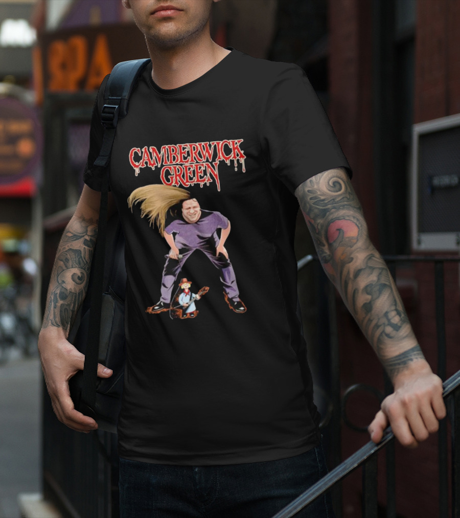 Camberwick Green Heavy Metal Vibe With Animated Figure T-Shirt