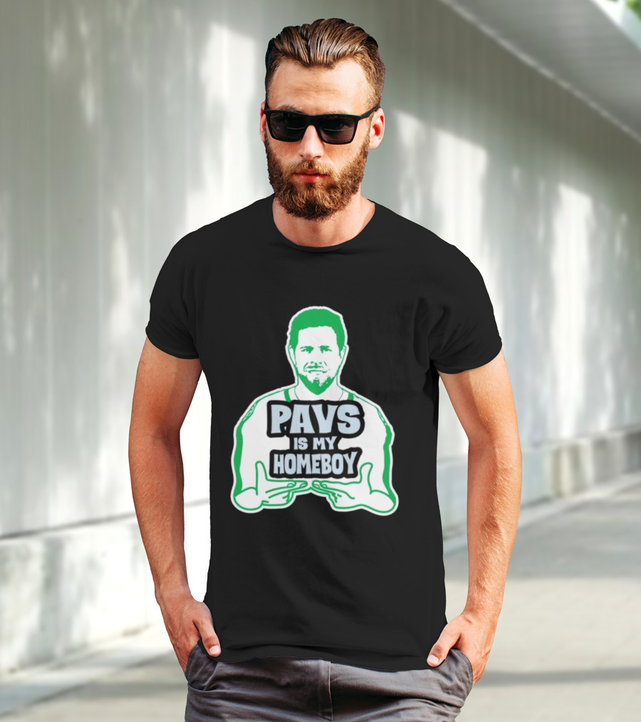Dallas Stars Pavs Is My Homeboy Green And White T-Shirt