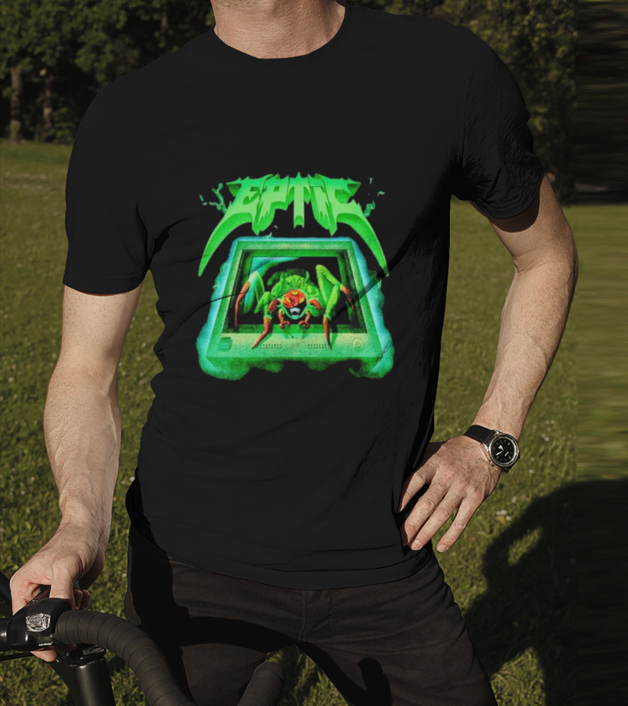 Eptic Interweb Vintage Spider On Screen T-Shirt