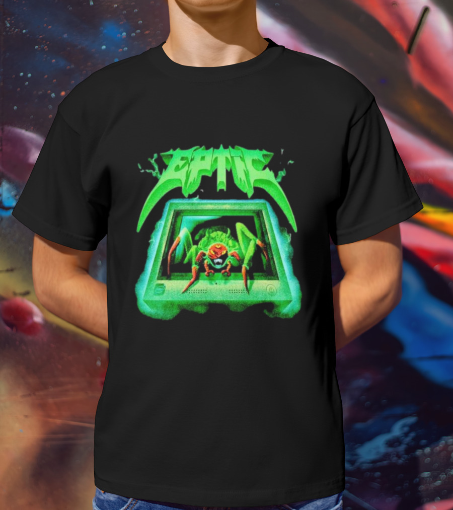 Eptic Interweb Vintage Spider On Screen T-Shirt