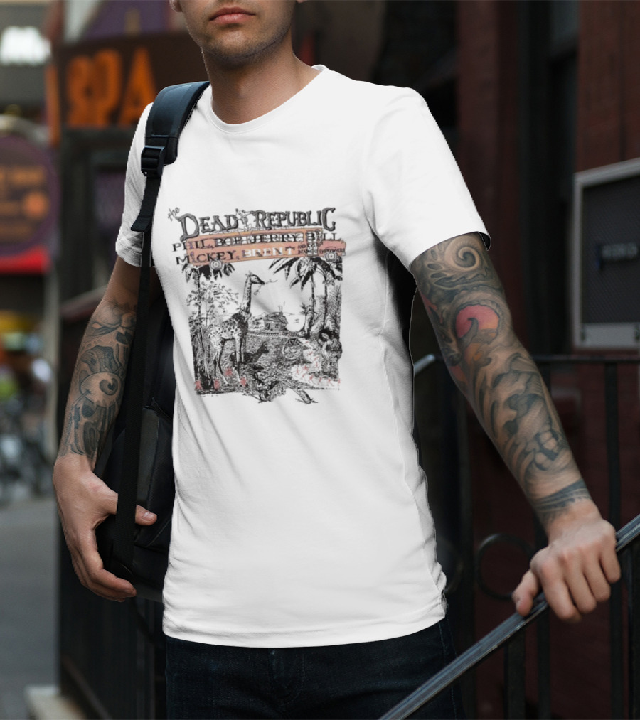 The Dead Republic Phil Bob Jerry Bill Mickey Brent Safari Scene T-Shirt