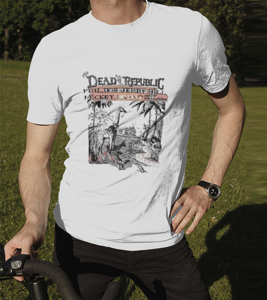 The Dead Republic Phil Bob Jerry Bill Mickey Brent Safari Scene T-Shirt