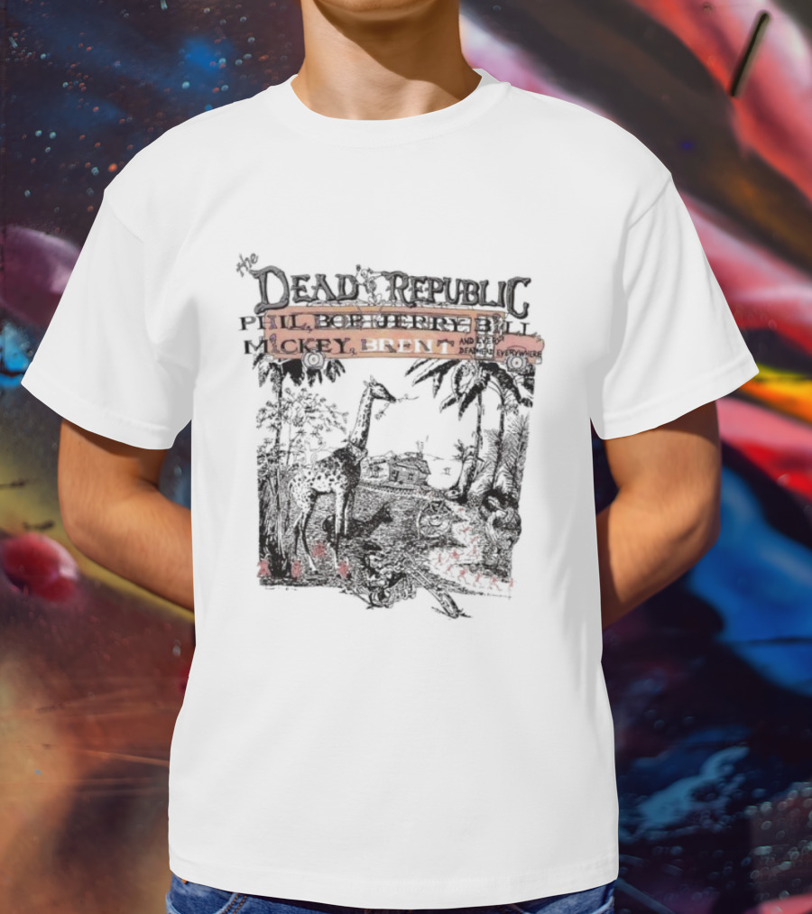 The Dead Republic Phil Bob Jerry Bill Mickey Brent Safari Scene T-Shirt