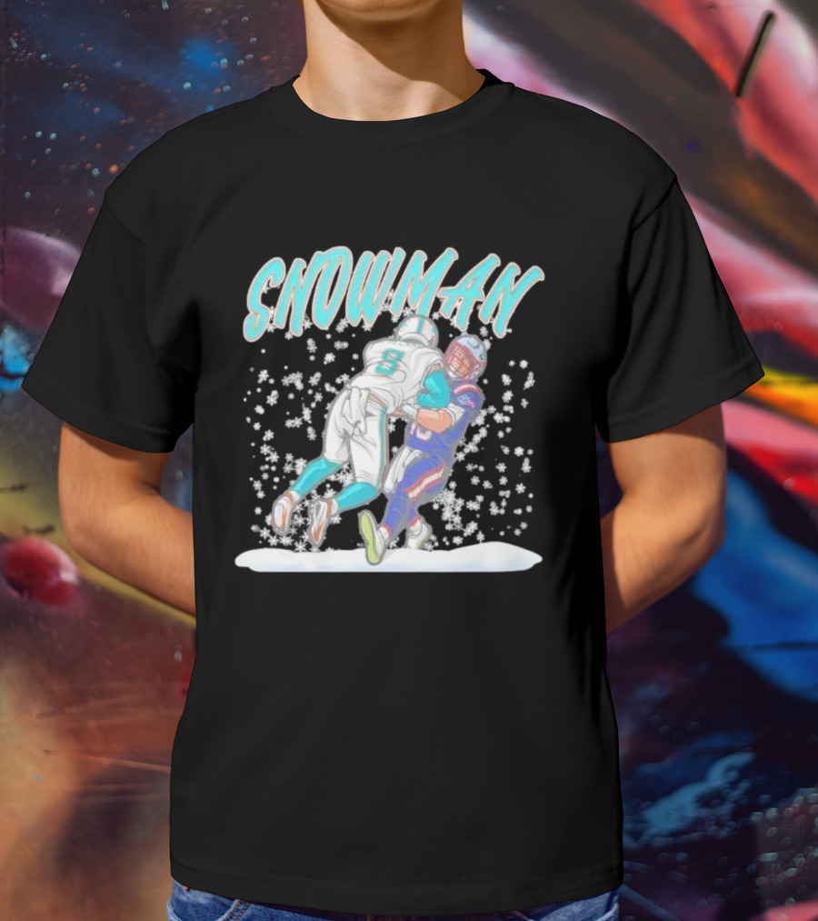 SNOWMAN Jevon Holland Tackle Football Action Scene T-Shirt