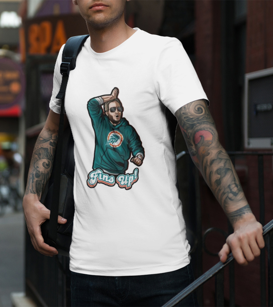 Mike McDaniel Fins Up Miami Dolphins Coach Motivation T-Shirt